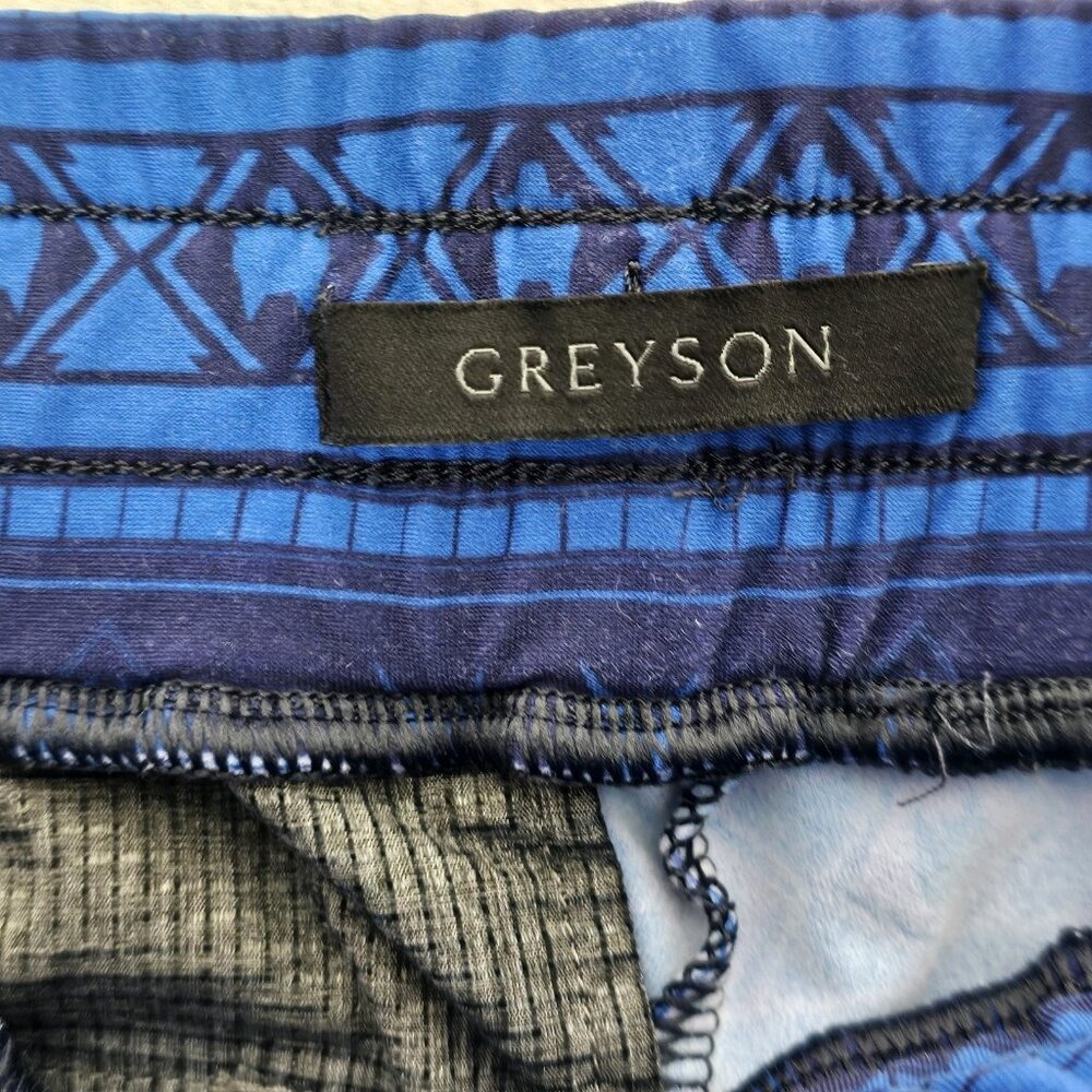Greyson Blue Patterned Sweatpants - Picture 2 of 8